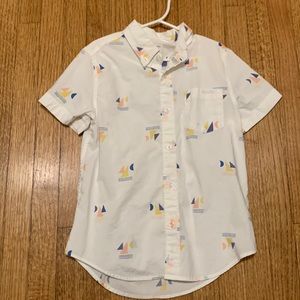 Boys size 8 Crewcuts short sleeve button down shirt